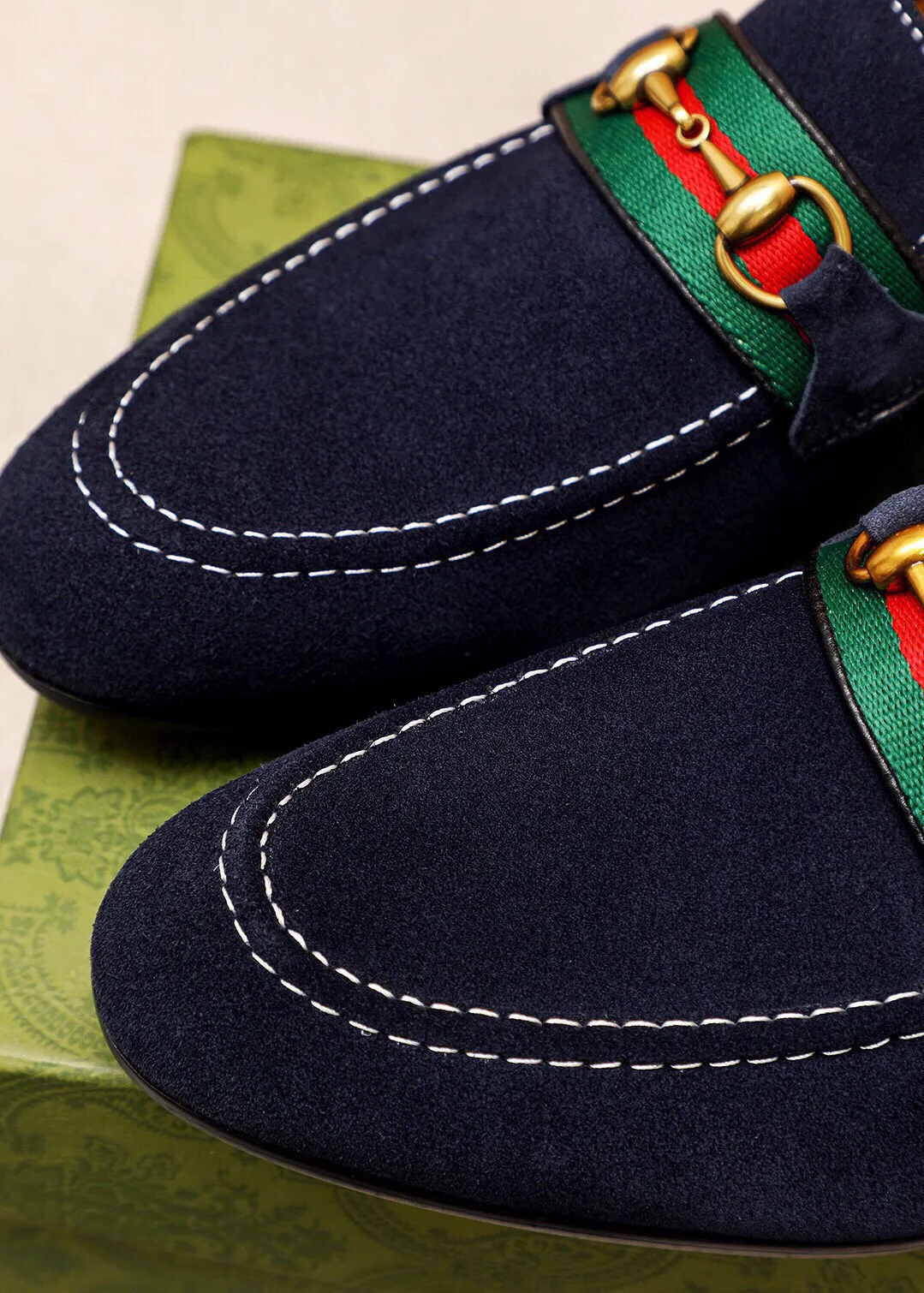 Men's shoes 💰420 💐 Product trademark: GUCCI "Gucci" casual leather shoes Regular size: 38-44 (45.46.47🉑️customized) Product materials: Selected imported first-layer frosted calfskin upper + classic hardware buckle, imported cowhide leather lining. Strong three-dimensional visual effect, original combination outsole Color: 3⃣️colors available